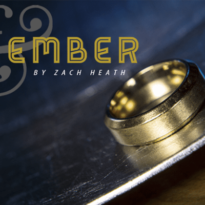 Ash and Ember Gold Beveled Size 12 (2 Rings) by Zach Heath - Trick