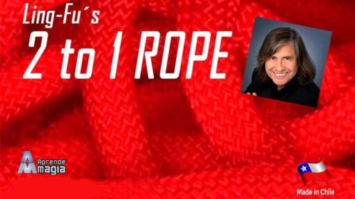 2 TO 1 Rope (Red) by Aprendemagia - Trick