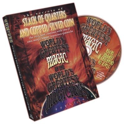 Stack Of Quarters And Copper/Silver Coin (World's Greatest Magic) - DVD