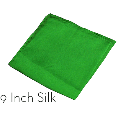 Silk 9 inch (Green) Magic by Gosh - Trick