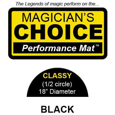 Classy Close-Up Mat (BLACK - 18 inch) by Ronjo - Trick