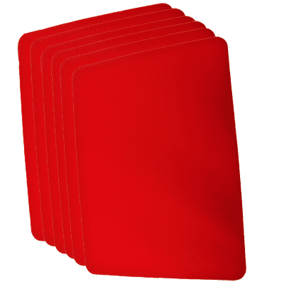 Small Close Up Pad 6 Pack (Red 8 inch  x 10 inch) by Goshman - Trick