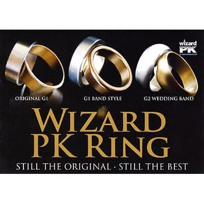 Wizard PK Ring G2 (CURVED, Gold, 16mm) by World Magic Shop - Trick